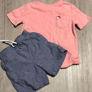 Tommy Bahama Pink and Blue Kids Matching Set